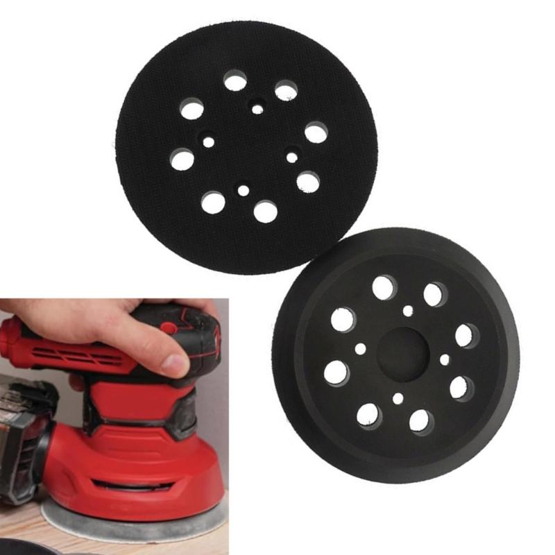 2PCS 5 Inch 8 Hole Grinder Wheel Accessories Rubber Backing Plate Advanced Dust Control Technology for Smooth Finishing
