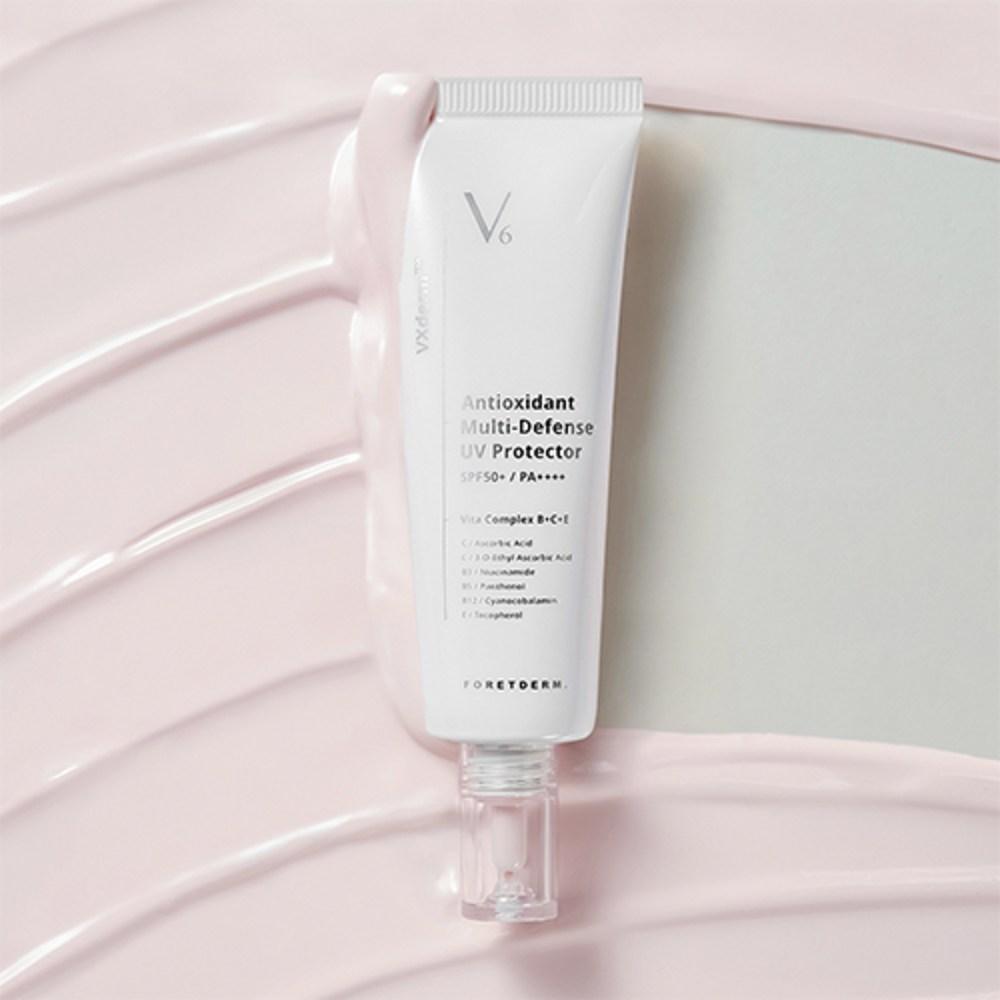 FORETDERM V6+ anti-aging Antioxidant Tone-Up watery Glow Sun Cream SPF50+ PA++++ 50ml