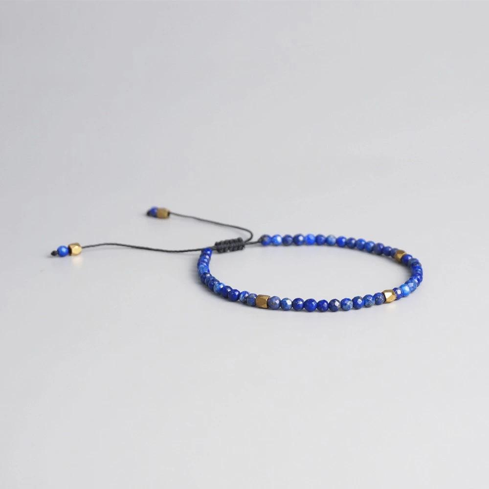 Натуральный камень лазурит тигровый глаз сплетенные вручную браслеты могут принести удачу и любовь мужчинам и женщинам