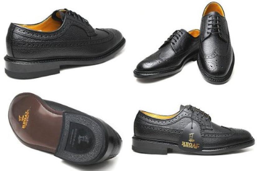 Деловая обувь Wingtip 2585N Черный [Regal] Мужская 24.5см