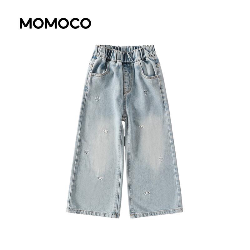 Джинсы MOMOCO для девочек, осенние, из денима