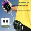 Digital Display Waist Clip Fan Powerful Airflows Small Cooling Device Personal Cooling Fan  Camping