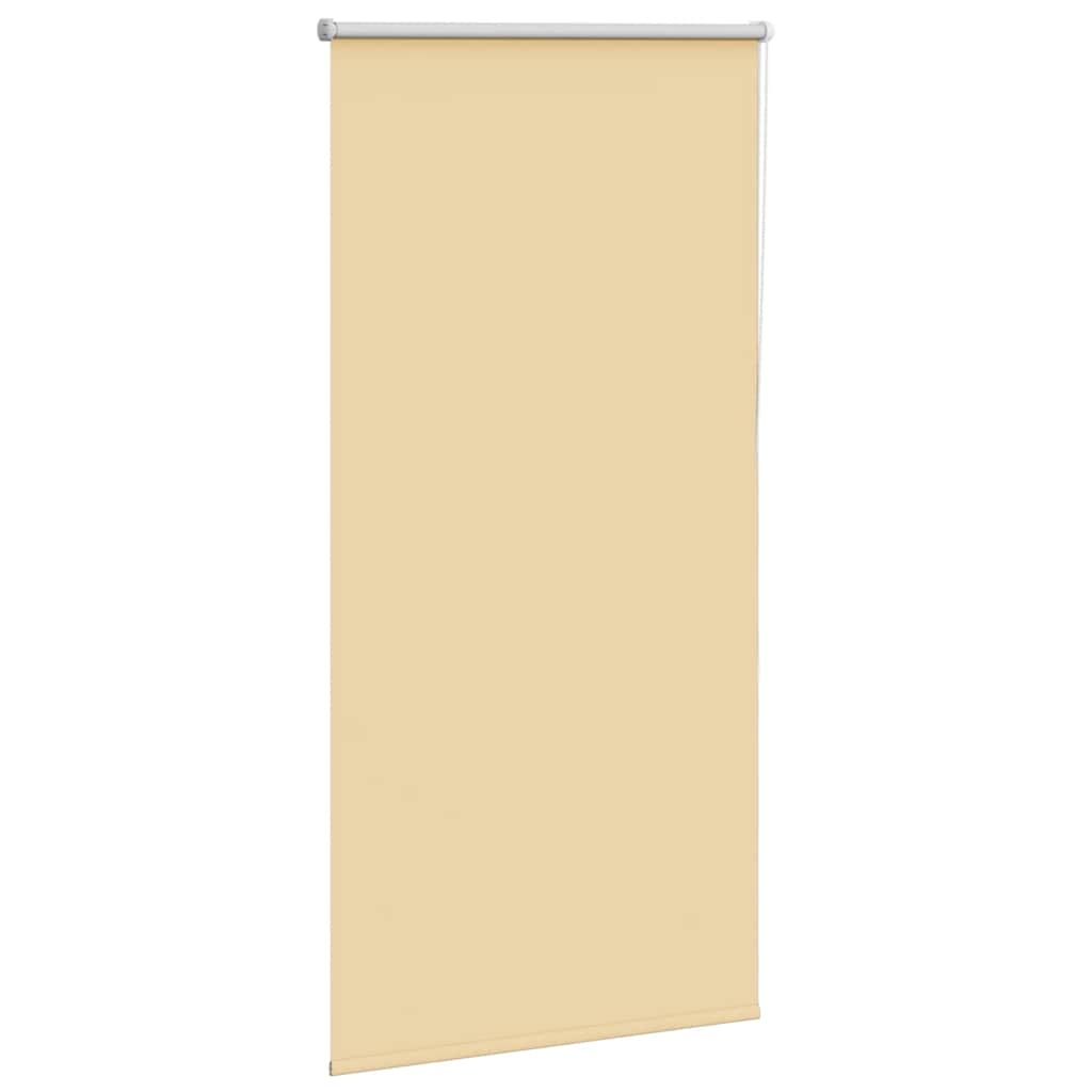Blackout Roller Blind Beige 75 x 150 cm Fabric Width 70.7 cm Polyester