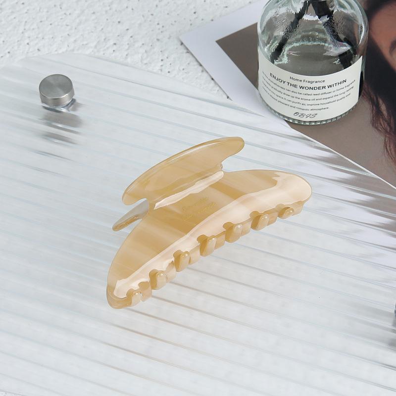 Элегантная ацетатная заколка для волос, большой размер, шарм, заколка-акула, женские аксессуары для волос, универсальный стиль, головной убор