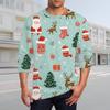 Men's T Shirt O-Neck Clothing Apparel Outdoor Long Sleeve Print Fashion Designer Vintage