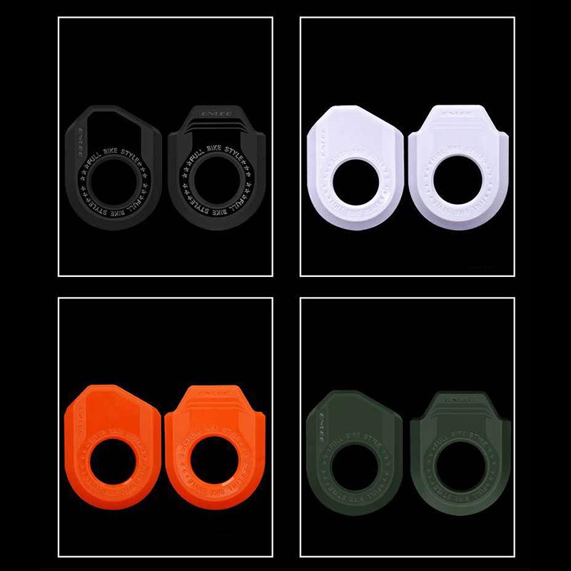 2Pcs Bike Crank Arm Protector TPU Anti Scratch Cover For Mountain Road Bike Chainring Universal Decorative Maintenance Gear