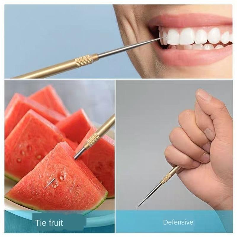 Многофункциональная, Портативная зубочистка из нержавеющей стали, титановый сплав