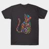 Fancy And Fine Flowered Cat Garden Unisex Cotton Tee Made In Australia S-3XL