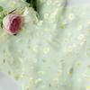 Зеленая сетчатая марлевая дорожка на стол с ромашками, свежий стиль, прозрачная шифоновая сетка с цветами, украшение для обеденного стола на Рождество, свадьбу, вечеринку