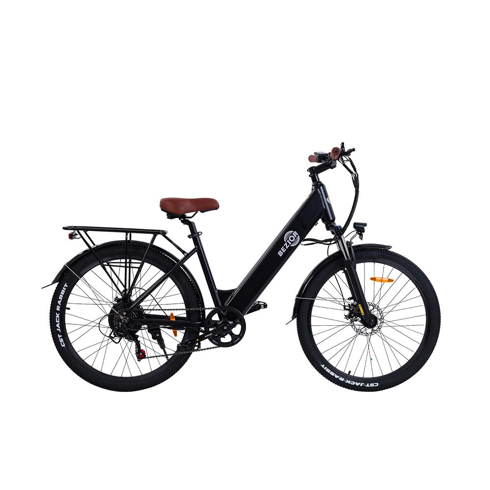 BEZIOR M3 48V10AH electric bicycle men's 500W brushless motor, 26 inch tires electric bike for women