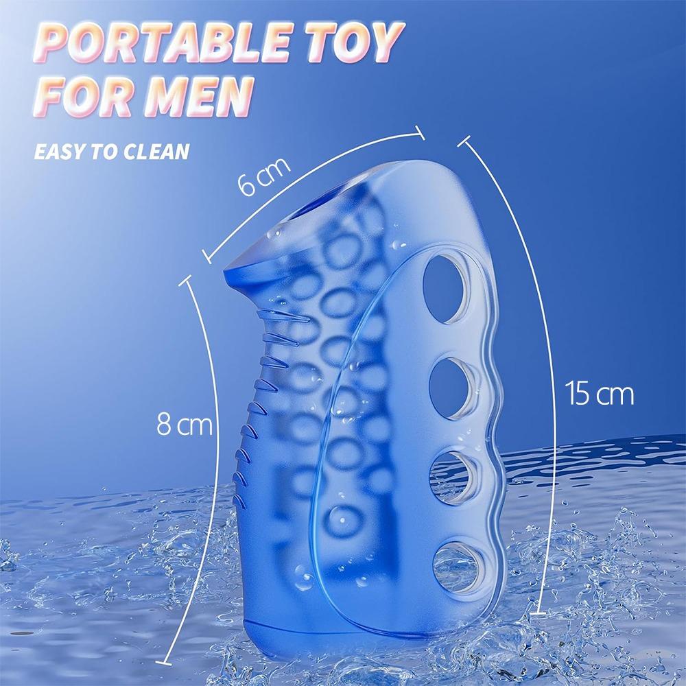 Открытый пенис-рукав с вагинальной текстурой для мужского минета, игрушки для пениса, мужской мастурбатор