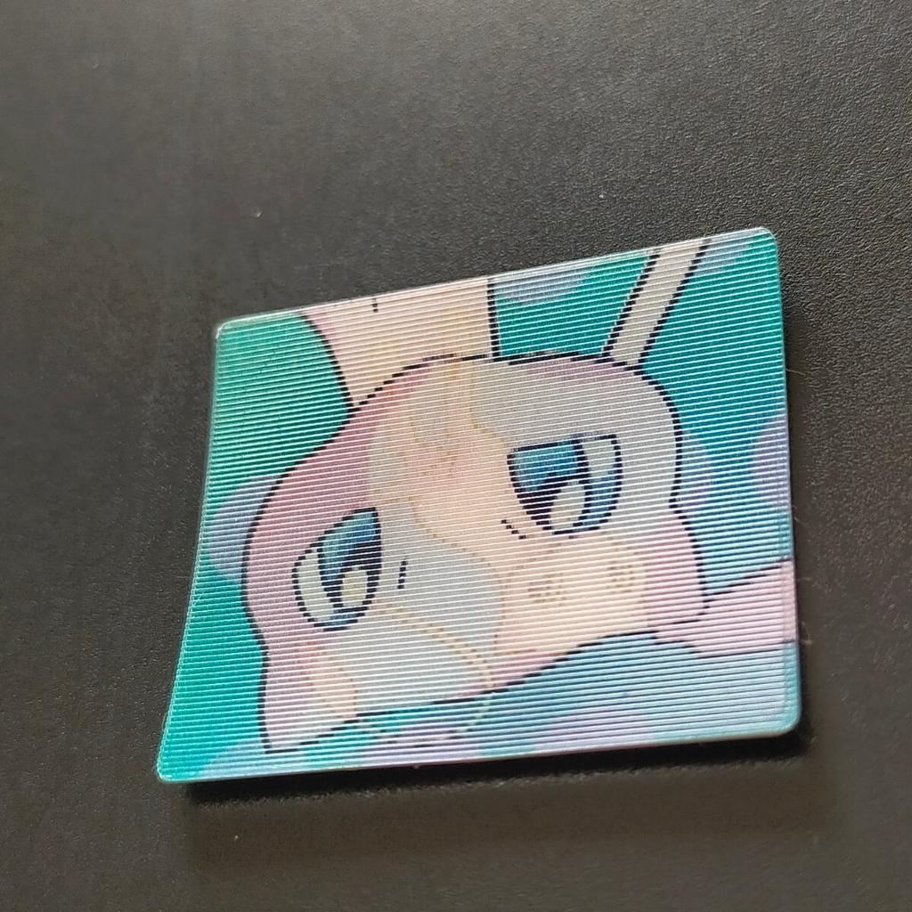 Pokémon Мяу Мэйдзи Наклейка Продвинутое Поколение Лентикулярная Изменяющаяся Карточка Nintendo Мэйдзи Увеличение/