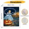 Disney Cinderella pumpkin carriage oil painting handmade painting kit diy home room decoration gift