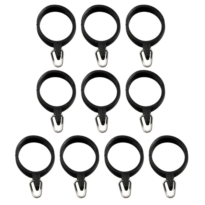 10Pcs Elastic Fishing Rod Hook Keeper Fish Poles Rubber Rings Metal Holder Fishing Rod Hook Keeper Baits Tool Accessory