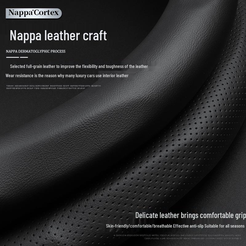 Genuine Leather Steering Wheel Cover for Wuling Hongguang/Rongguang/Starlight Journey/Capgemini