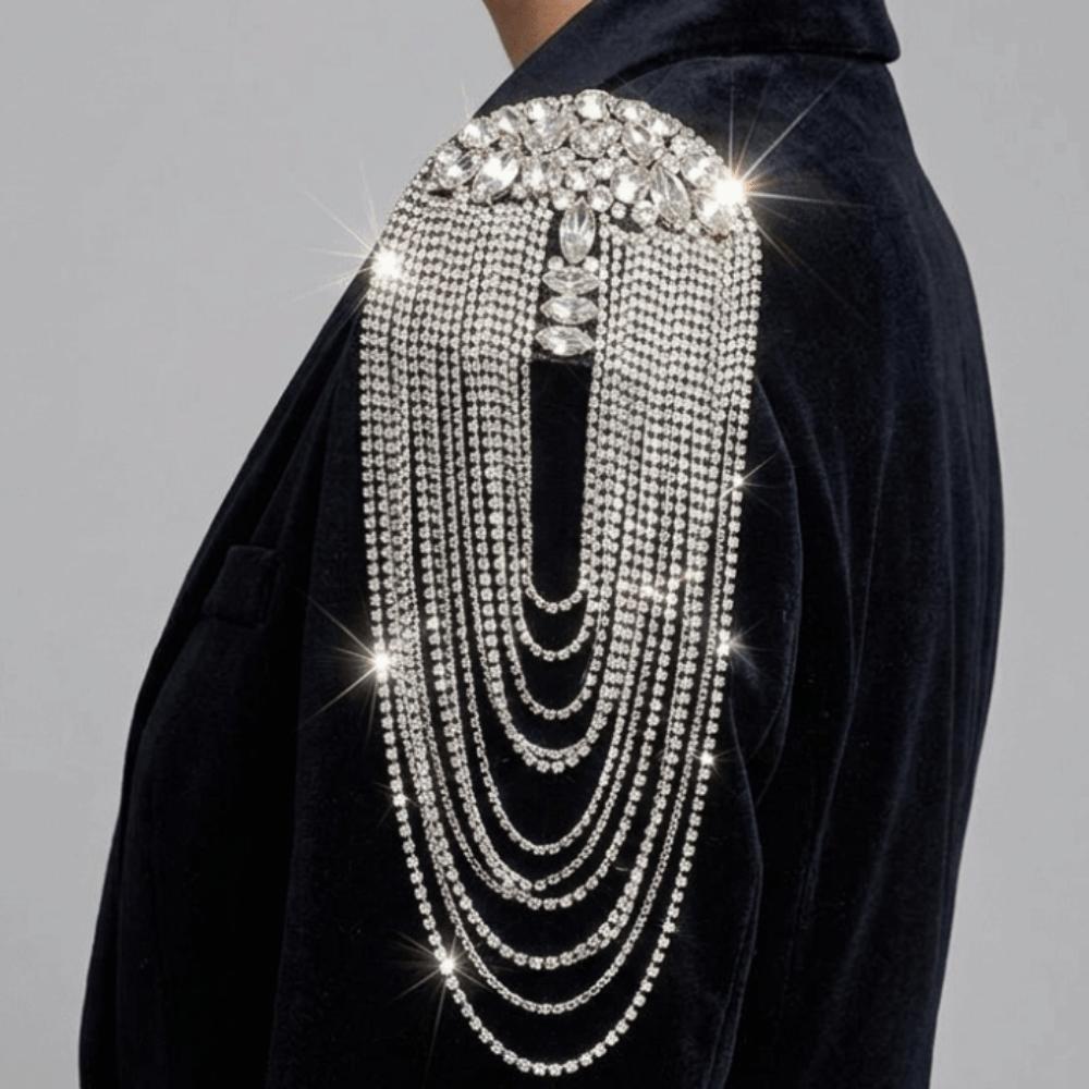 Decorative Tassel Epaulettes Zinc Zinc Alloy Shoulder Mark Shoulder Board DIY Clothing