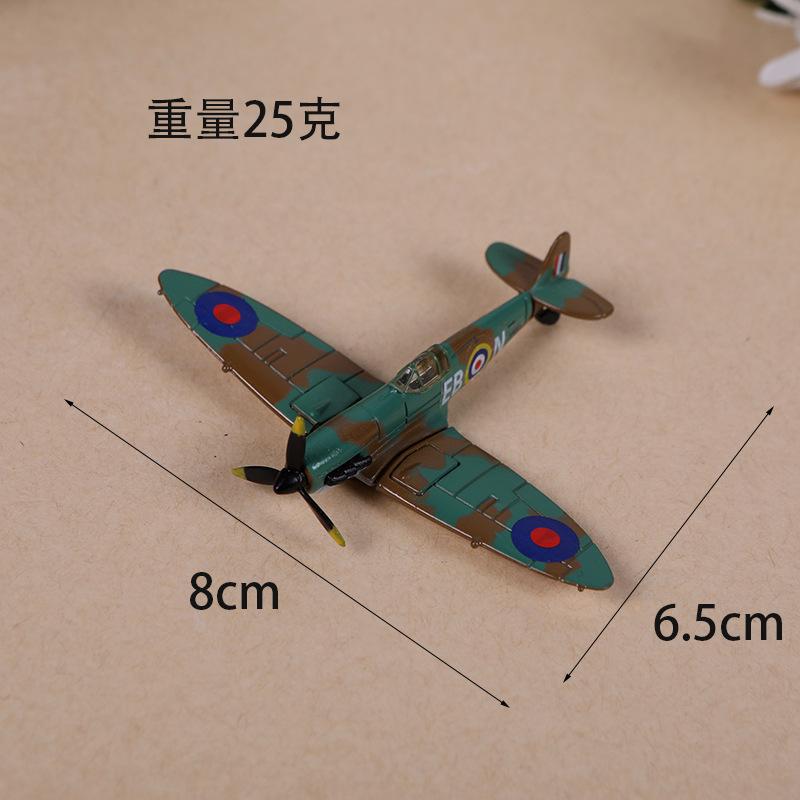 Doll House Mini Alloy Assembly Airplane Model Photo Scene Decoration Assembly Toys