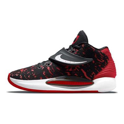 Мужские кроссовки KD 14 Bred черно-белые университетско-красные CW3935-006