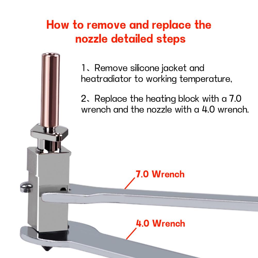 For Bambu Lab Hotend Upgrade 2.0 Version Nozzle Bambulab Bi Metal Fit Bamboo Bambulabs X1 X1C P1P P1S Hotend P1P Thermistor