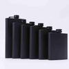 Matte Black 6 oz Stainless Steel Hip Flask for Outdoor Use