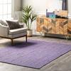Purple Jute Braided Area Rug