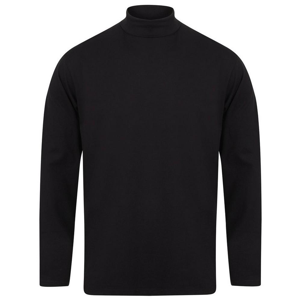 Henbury Mens Roll Neck Long-Sleeved Top