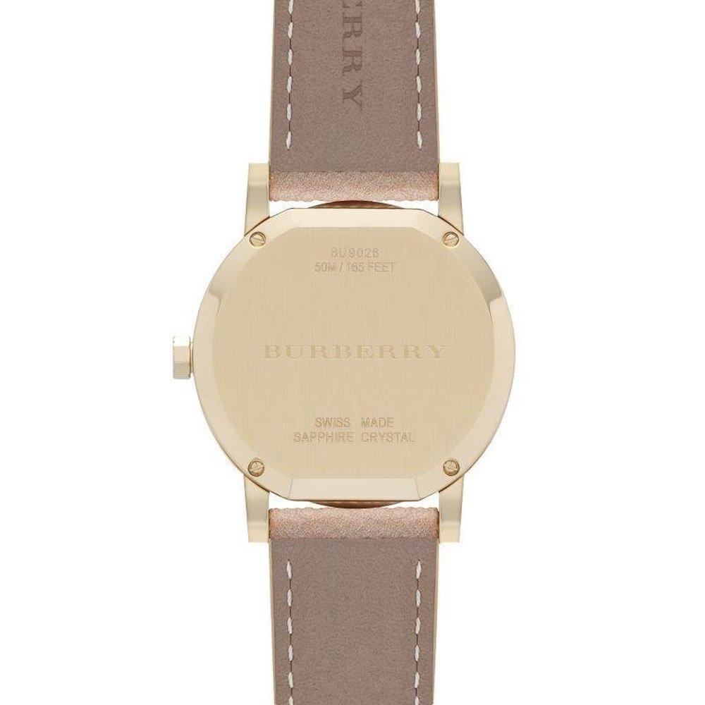 Burberry BU9026 Женские часы The City Champagne Dial с ремешком в клетку