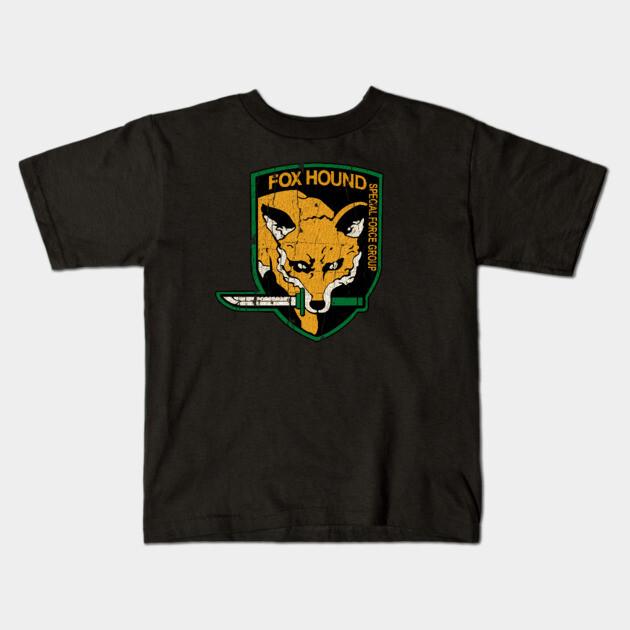 Boys Girls Soft Cotton Graphic Tees Metal Gear Solid - Foxhound T-shirt Breathable Daily School Wear Kids T-Shirts
