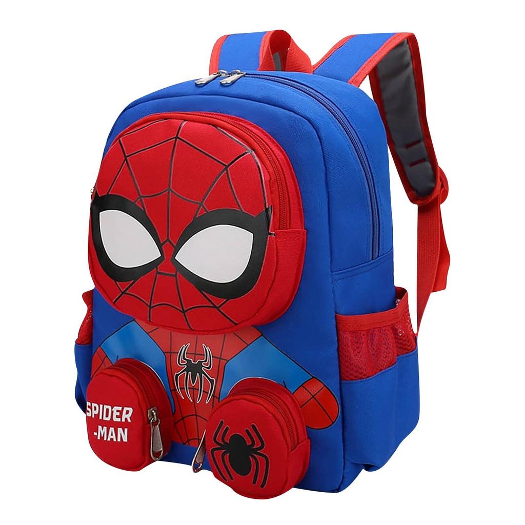 Kids Preschool Red Backpack Toddler School Backpack Lightweight Cartoon Backpack For Boys Girls, 12 Inch