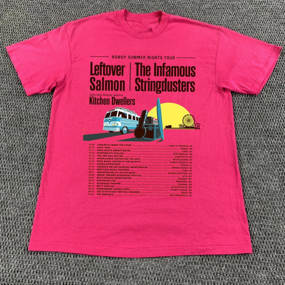NEW Leftover Salmon Jul 2025 Tour Pink All Size S-5Xl Unisex T-Shirt