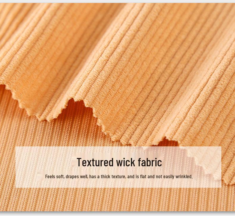 Европейский Хлопковый Вельвет и Стрейч Трикотажный Вельвет: 8-рубчиковая микрофибровая полосатая ткань