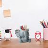 Desktop Pencil Holder Stationery Organizer Elephant Shaped Make Up Brush Office Supplies