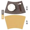 Double-layer retro cowhide pattern round table mat, high-grade leather western dining mat, thermal insulation square dining table mat, advanced sense