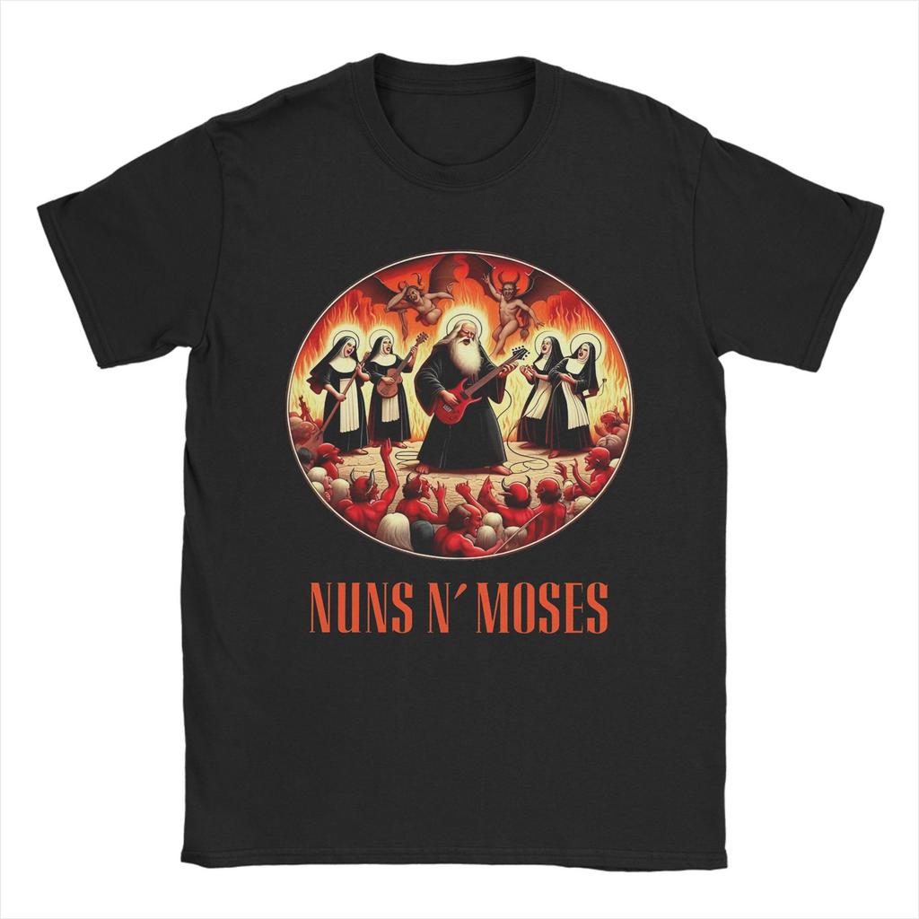 Guns N Roses Graphic Print T Shirts for Men 100% Cotton Funny T-Shirt Round Collar Rock Band Tee Shirt Short Sleeve Clothes