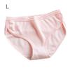 Cotton Women Brief Stripe Girl Underpant 3D Threaded Mid-waist Knicker Underwear