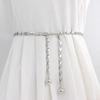 Chain Belt for Waist Belt Adjustable Geometric Belt Chain Thin Chain Belts Versatile Summer