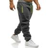 Новые модные мужские однотонные повседневные брюки, спортивные спортивные штаны
