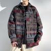 Woolen Jacket Men's Large Size Casual Handsome Top Autumn Woolen Jacket New Trendy Versatile College Style Jacket