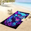 Little Blue Devil 2D Flat Print Beach Towel, Large Soft Quick Dry Towel for Beach Camping Swimming.MSTJ0918577