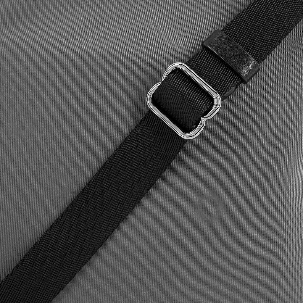 Burberry Logo Print Leather Crossbody Shoulder Bag Men bags Charcoal-Gray 80528701