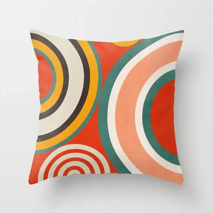 Наволочка для украшения дома, чехол для дивана, скандинавская гостиная, абстрактное розовое сердце