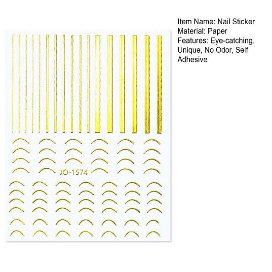 Наклейка для ногтей с нерегулярным узором, несколько стилей, сделай сам