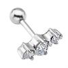 1PC Surgical Steel Clear CZ Gem Tragus Cartilage Ear Stud Earring Piercing