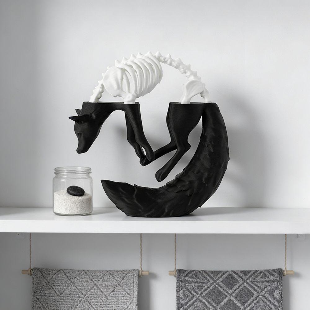 Simulation Wolf Desktop Decorations Creative 3D Printing Ornaments Home Decoration  Edge Decoration