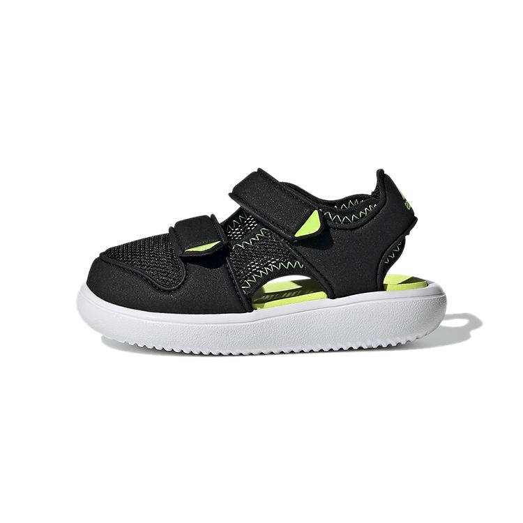Adidas Water Sandal Durable Low Top Baby Shoes Black Yellow Baby Shoes GX2478