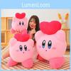 Kirby Heart Loving Plush Toy Cute Anime Doll Soft Cushion Kids Gift Birthday