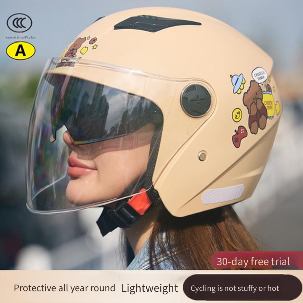 winter warm 3c certified four season electric scooter helmet unisex safety riding protective hat for men women daily commute