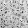 Cotton Flex Gray Fabric Watercolor Floral Craft Projects Decor Fabric Printed By The Yard 40 Inch