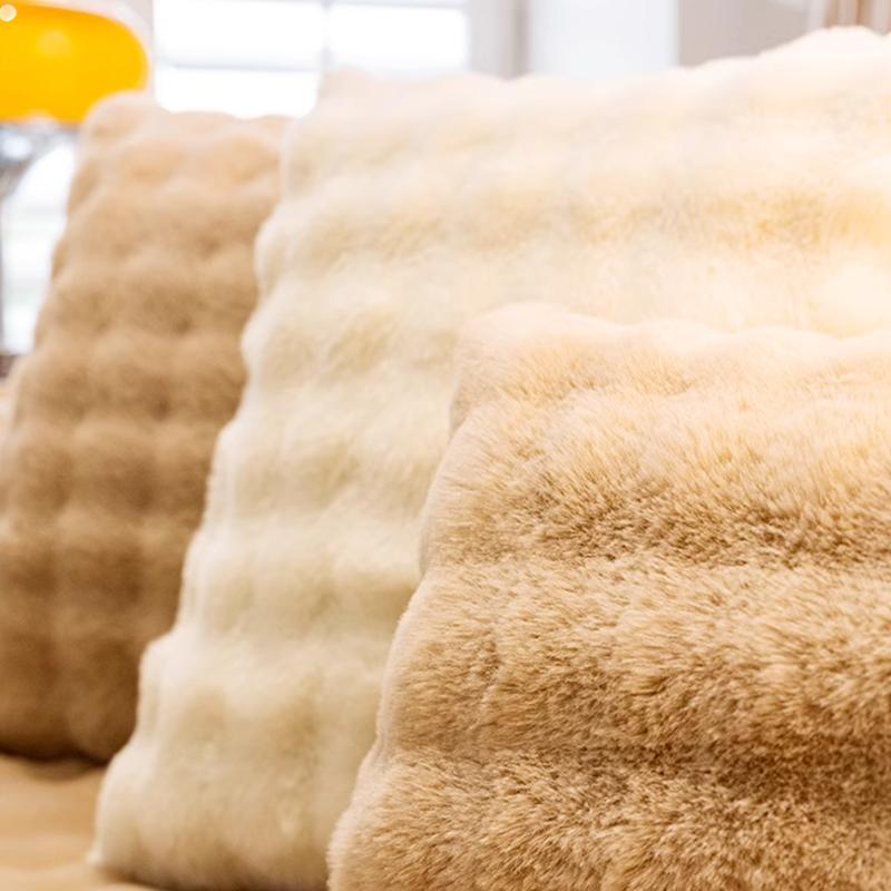 Сплошные цветные плюшевые чехлы на диваны, нескользящие утепленные мягкие коврики, зимний теплый моющийся диван, чехлы для полотенец для гостиной
