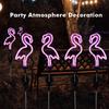 Solar Neon Flamingo Lights Landscape Garden Decoration Outdoor Waterproof Yard Lamp Lawn Terrace Light Patio Walkway Light